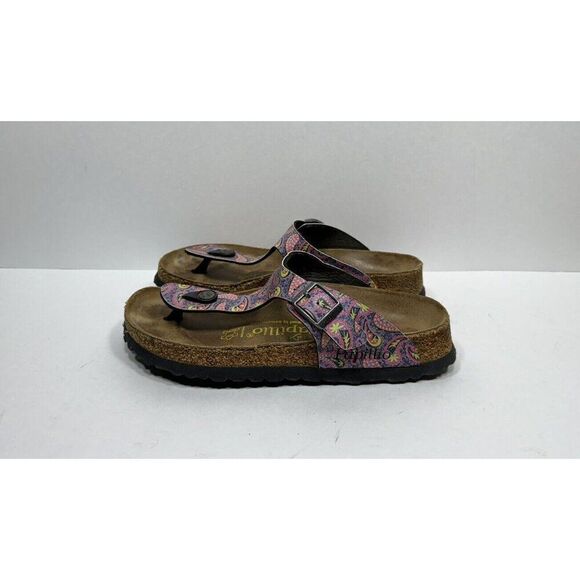 Birkenstock Papillio Gizeh Multicolor Sandals Women’s Size 5 / 36 Shoes - Picture 4 of 9